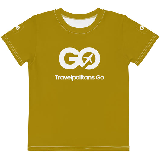 Kids Golden Palm Crew Neck T-Shirt