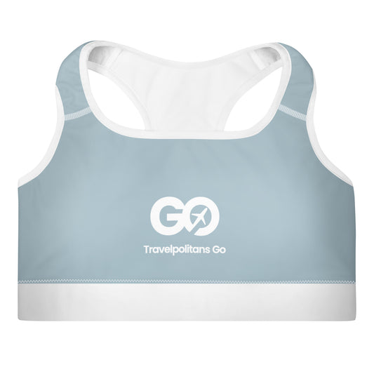 Women's Comfy Winter Sky Padded Sports Bra