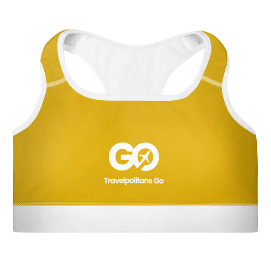 Women's Comfy Spicy Mustard Padded Sports Bra