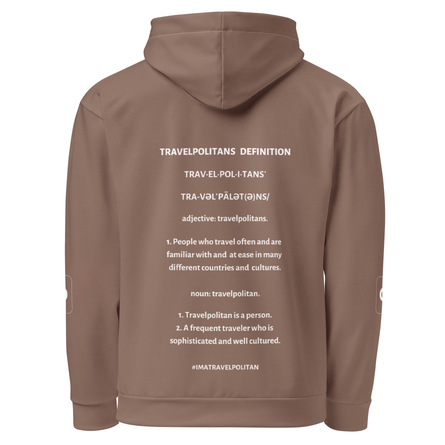 Raw Umber Travelpolitans Go Hoodie
