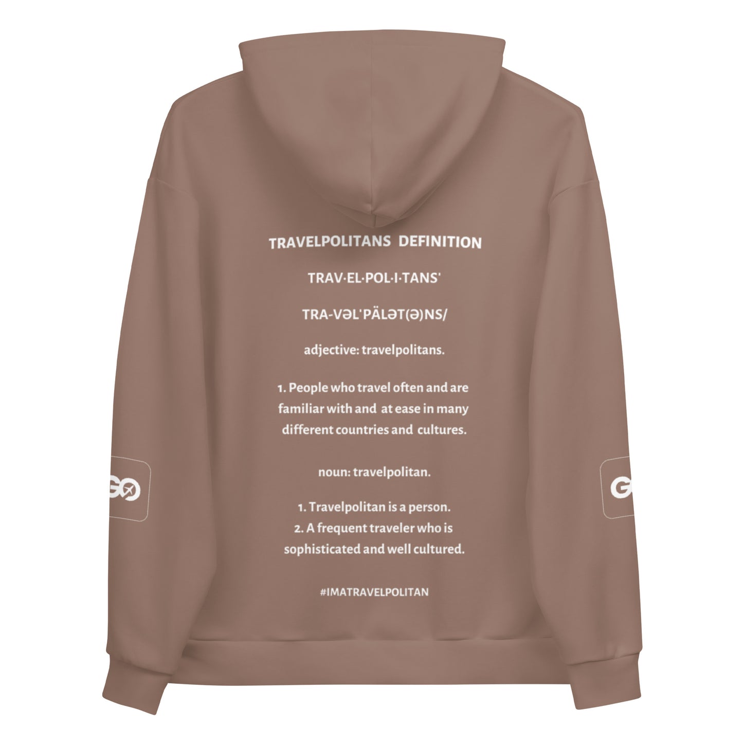 Raw Umber Travelpolitans Go Hoodie