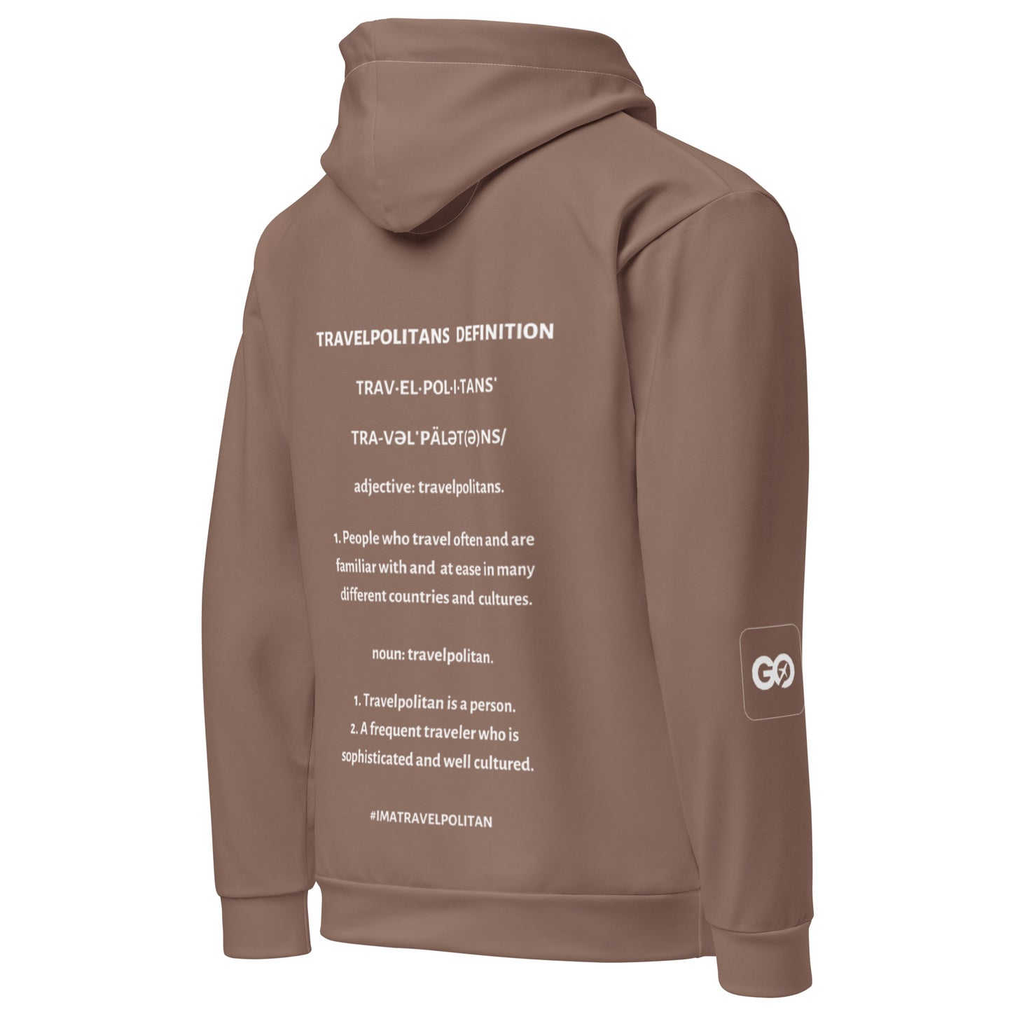 Raw Umber Travelpolitans Go Hoodie