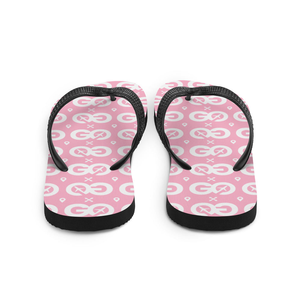 Pink Unisex Flip-Flops