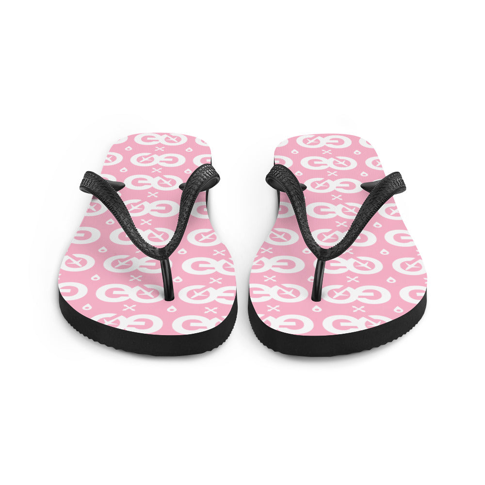 Pink Unisex Flip-Flops