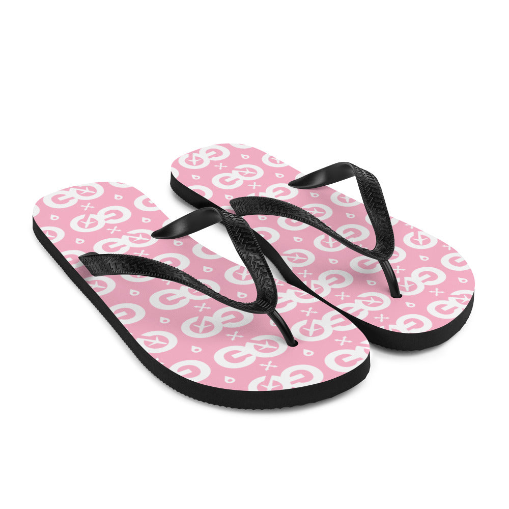 Pink Unisex Flip-Flops