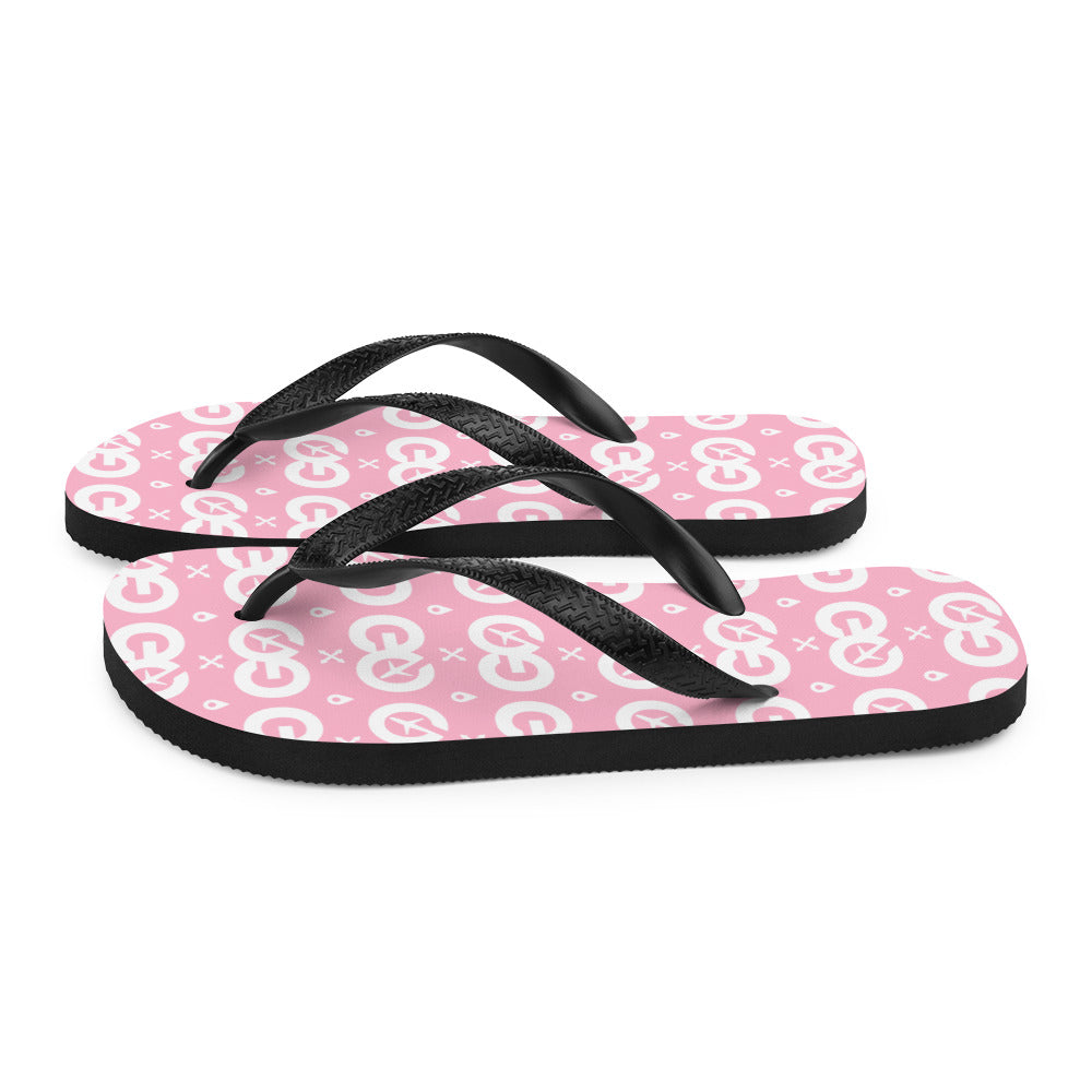 Pink Unisex Flip-Flops