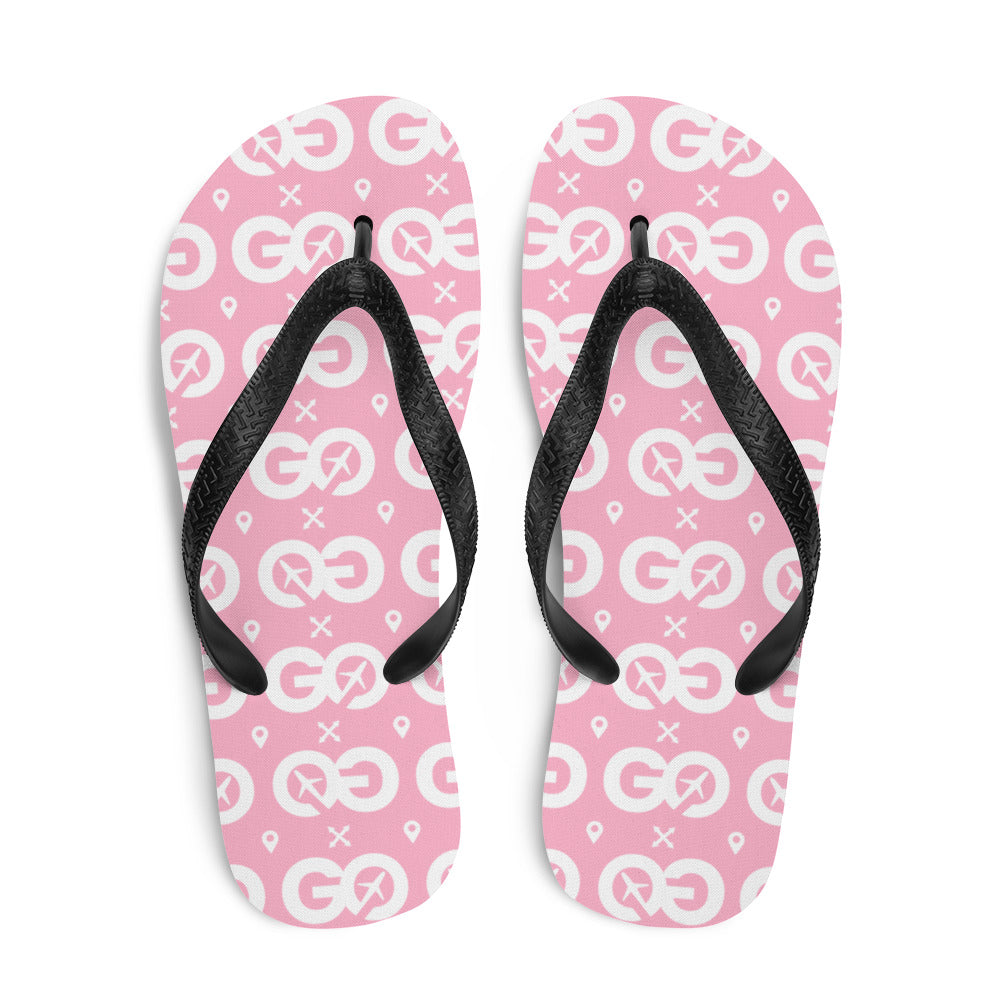Pink Unisex Flip-Flops